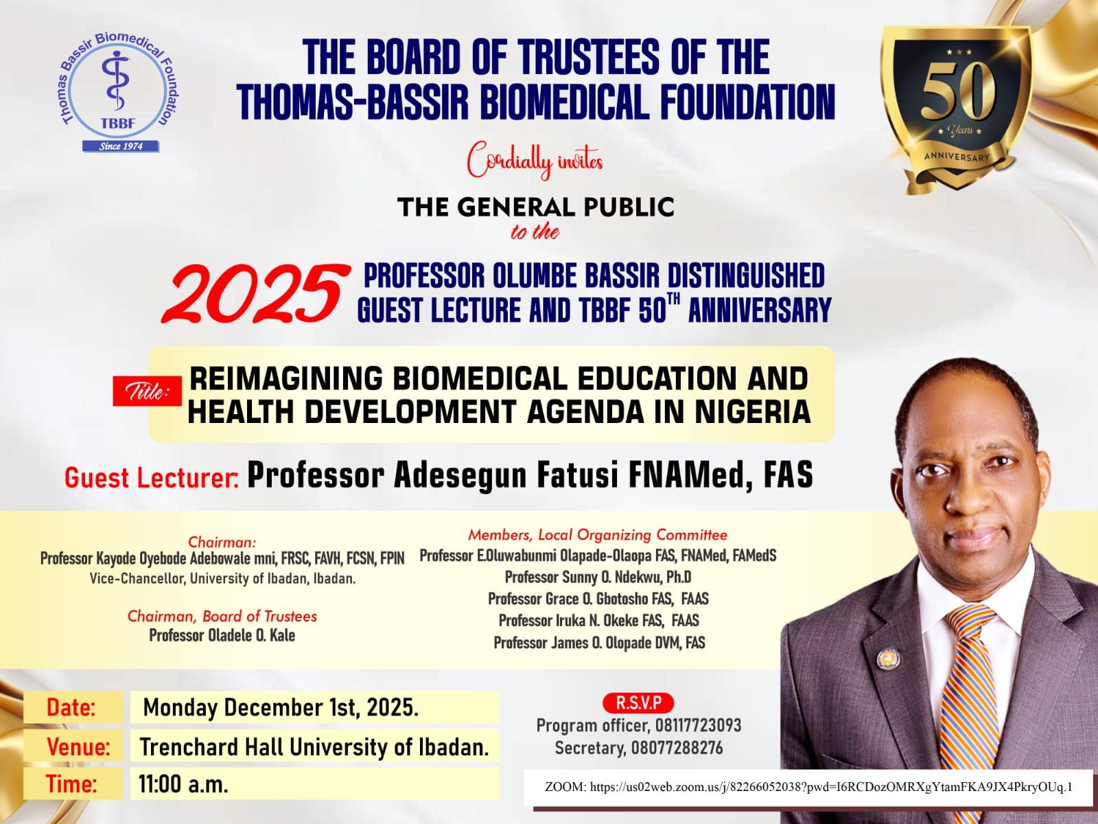 annual lecture tbbf @50